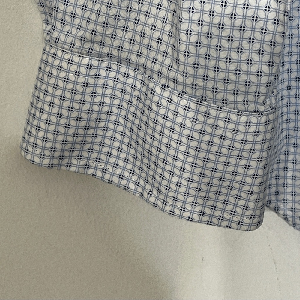 Construct Con.Struct White Blue Stretch Slim-Fit … - image 2